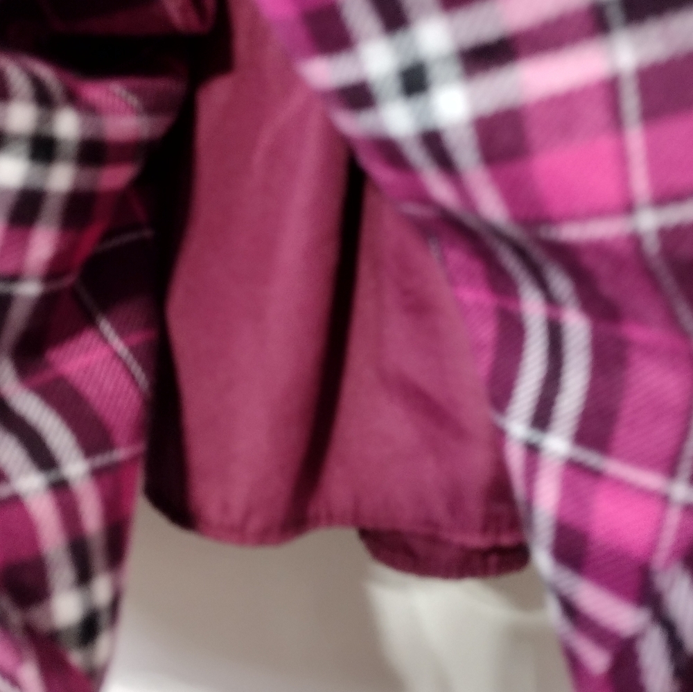 Bonnie Jean Metallic Plaid Dress Girls 5 Pink Babydoll Princess Holiday Party - Picture 7 of 8